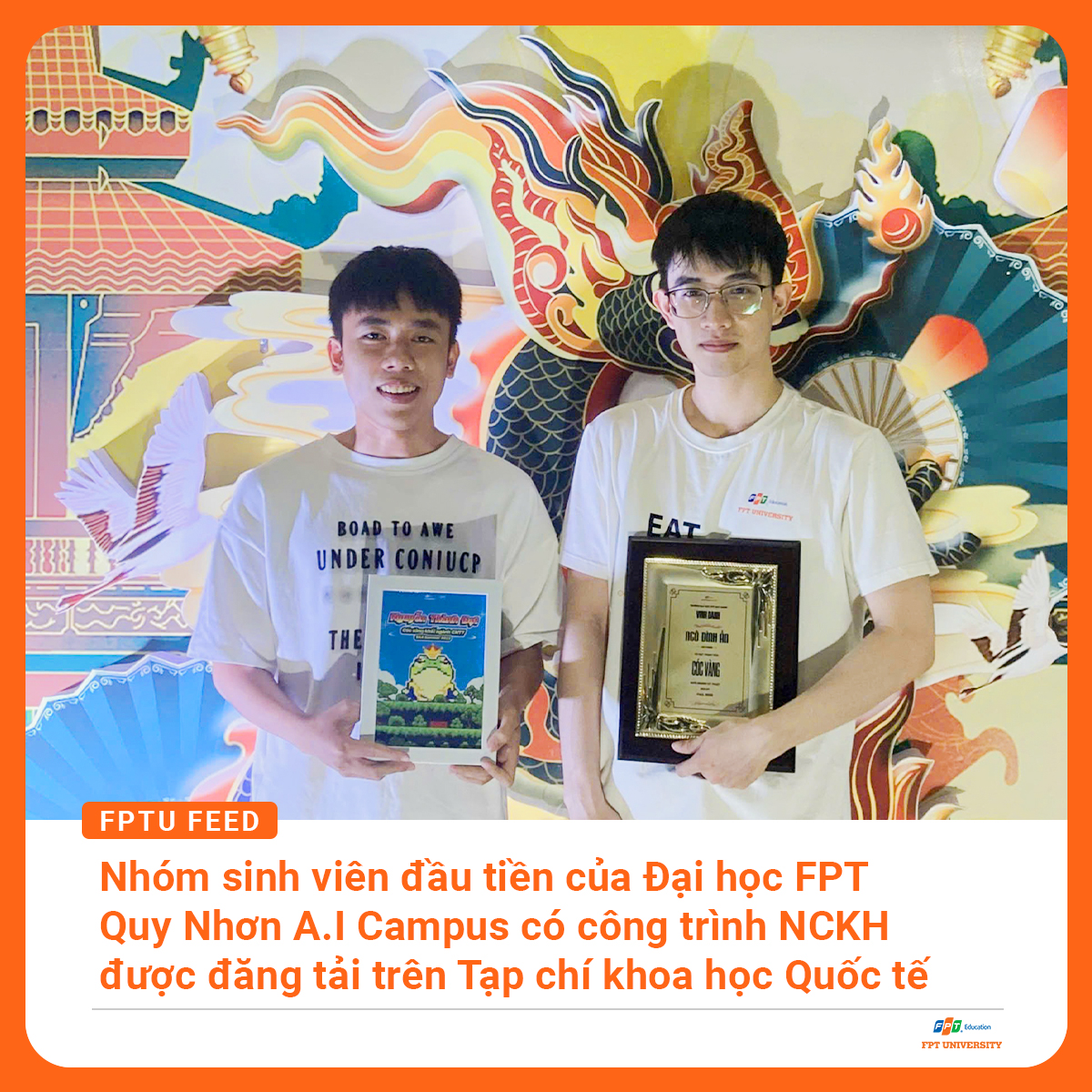 Dấu ấn khoa học của đôi bạn cùng tiến tại Đại học FPT Quy Nhơn AI Campus: Hành trình từ đam mê đến nghiên cứu quốc tế